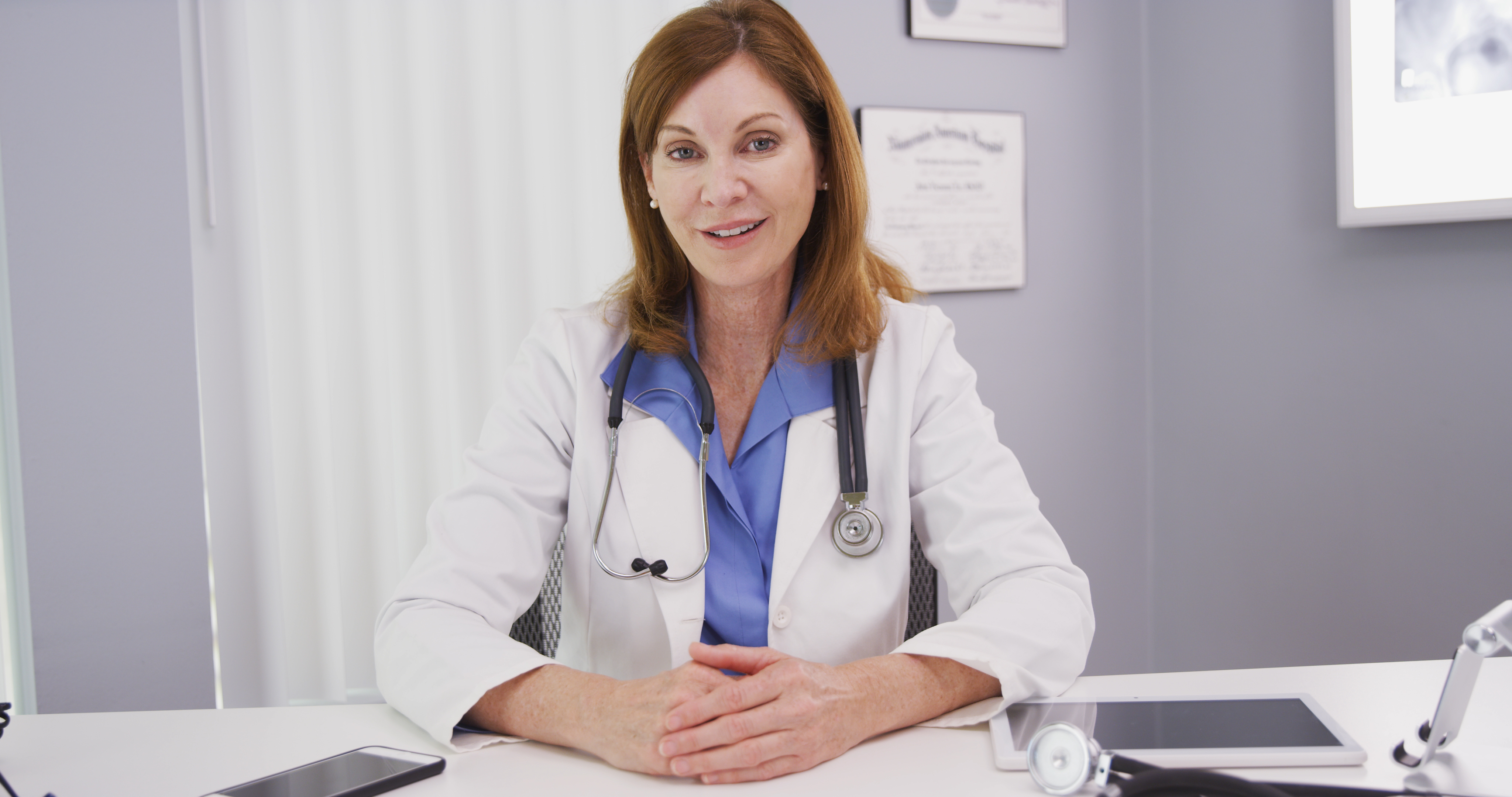 Female doctor on videochat